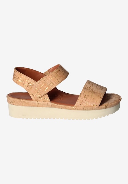 L'amour Des Pieds FLATS Abrilla Natural/Gold Cork