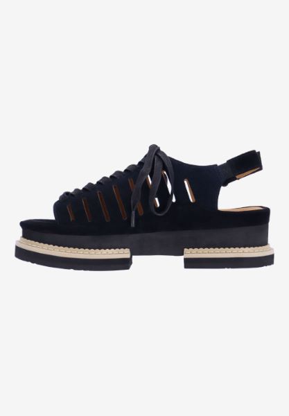 L'amour Des Pieds FLATS Adriel BLACK KIDSUEDE