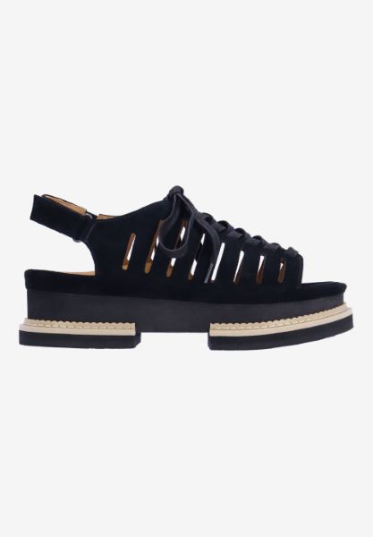 L'amour Des Pieds FLATS Adriel BLACK KIDSUEDE