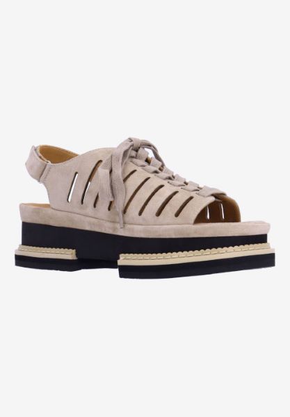 l'amour des pieds FLATS Adriel TAUPE KIDSUEDE