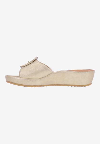 L'amour Des Pieds FLATS Callye GOLD STARDUST SUEDE