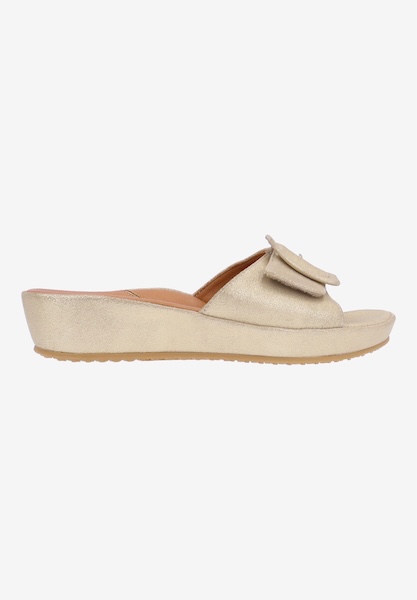 L'amour Des Pieds FLATS Callye GOLD STARDUST SUEDE