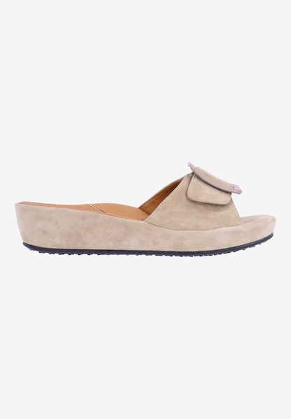 L'amour Des Pieds FLATS Callye TAUPE KID SUEDE