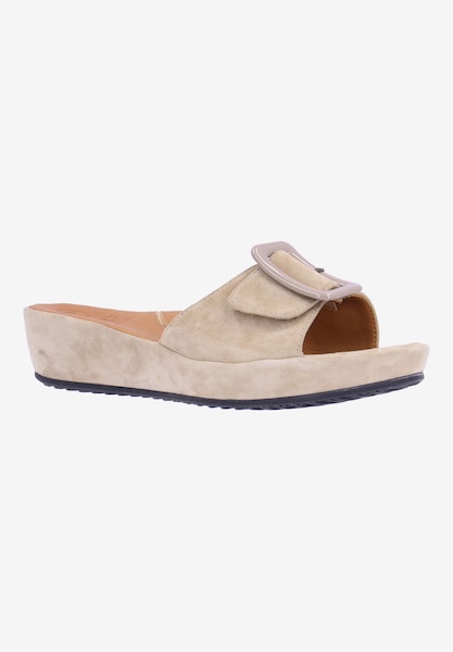 l'amour des pieds FLATS Callye TAUPE KID SUEDE