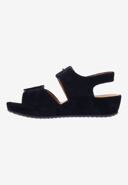 L'amour Des Pieds FLATS Cantura BLACK KIDSUEDE