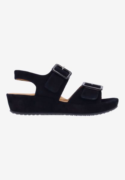 L'amour Des Pieds FLATS Cantura BLACK KIDSUEDE