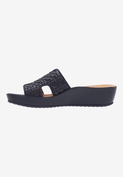 L'amour Des Pieds FLATS Cusaro BLACK KIDSKIN