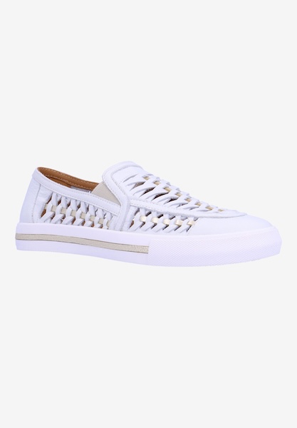 l'amour des pieds FLATS Karsha WHITE LAMBA/GOLD