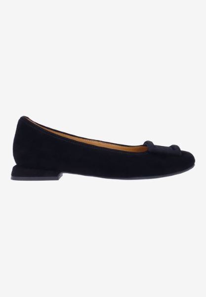 L'amour Des Pieds FLATS Tallulah BLACK KIDSUEDE