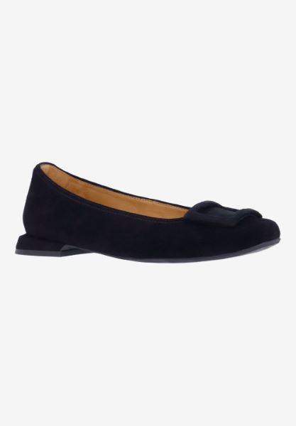 l'amour des pieds FLATS Tallulah BLACK KIDSUEDE
