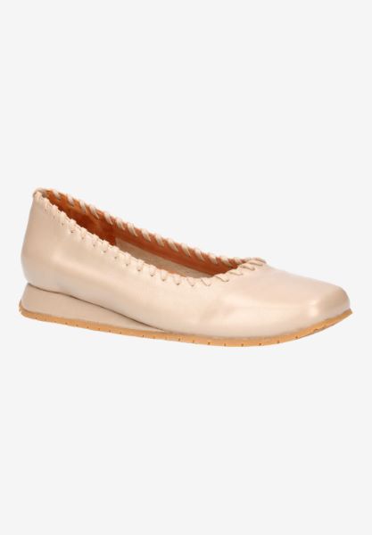l'amour des pieds FLATS Tiffanie PLATINO MET NAPPA