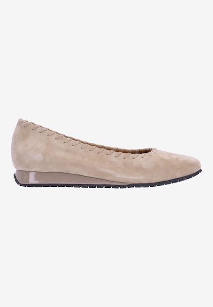 L'amour Des Pieds FLATS Tiffanie TAUPE KIDSUEDE