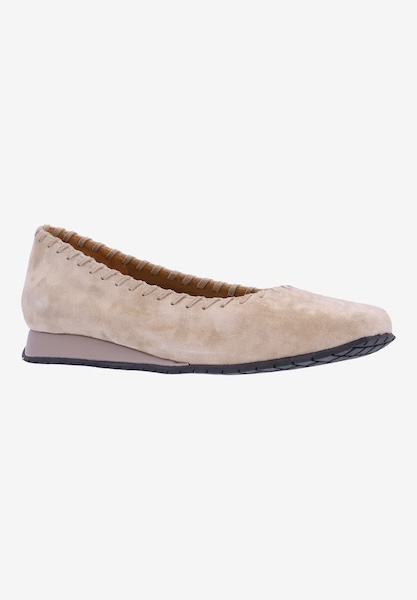 l'amour des pieds FLATS Tiffanie TAUPE KIDSUEDE