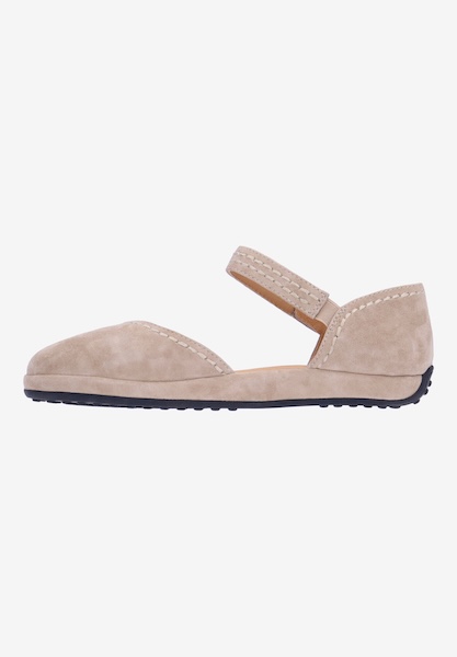 L'amour Des Pieds FLATS Xylina TAUPE KID SUEDE