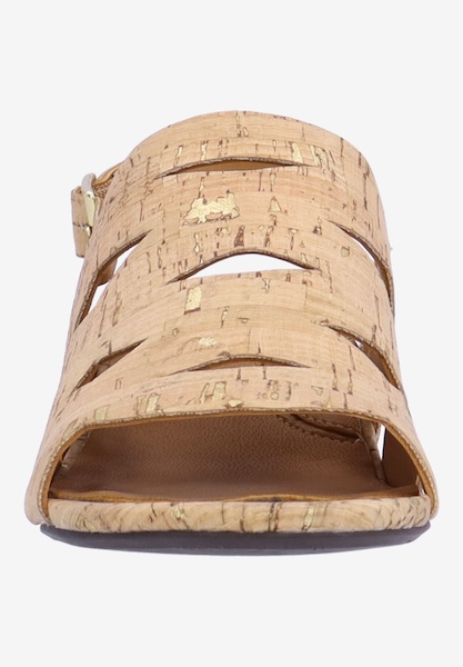 L'amour Des Pieds SALE Elloise NATURAL/GOLD CORK