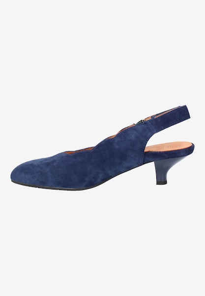 L'amour Des Pieds SALE Hulda NAVY KID SUEDE