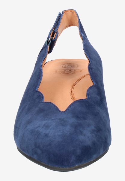 L'amour Des Pieds SALE Hulda NAVY KID SUEDE