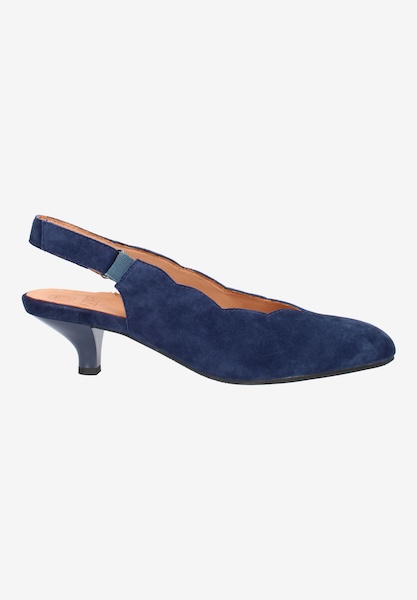 L'amour Des Pieds SALE Hulda NAVY KID SUEDE