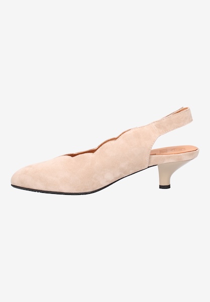 L'amour Des Pieds SALE Hulda TAUPE KID SUEDE