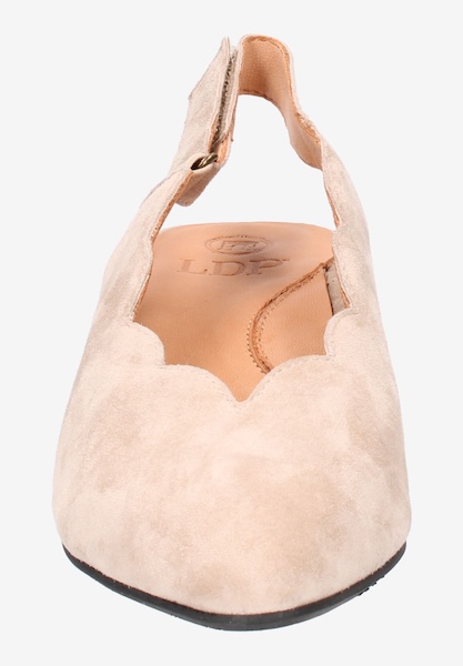 L'amour Des Pieds SALE Hulda TAUPE KID SUEDE