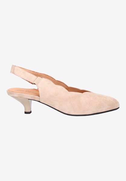 L'amour Des Pieds SALE Hulda TAUPE KID SUEDE