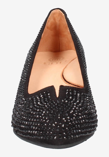 L'amour Des Pieds SALE Kavan BLACK SUEDE/STONES