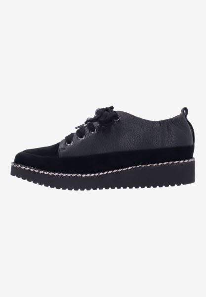 L'amour Des Pieds SNEAKERS Zaina BLACK LAMBA/SUEDE
