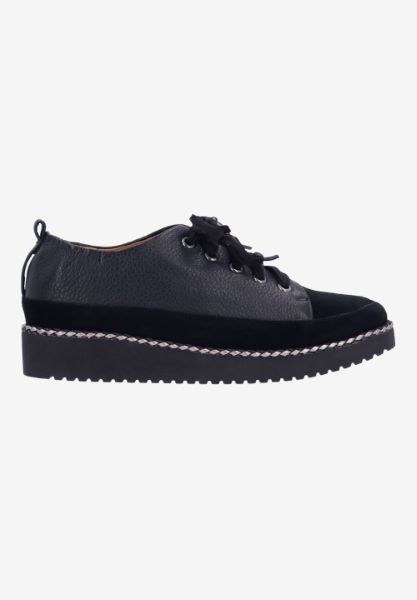 L'amour Des Pieds SNEAKERS Zaina BLACK LAMBA/SUEDE