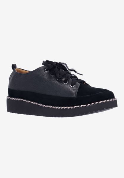 l'amour des pieds SNEAKERS Zaina BLACK LAMBA/SUEDE