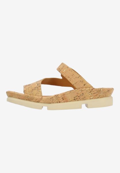 L'amour Des Pieds NEW ARRIVALS Alanza NATURAL/GOLD CORK
