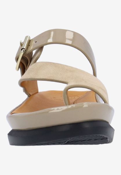 L'amour Des Pieds NEW ARRIVALS Alanza TAUPE SUEDE/PATENT