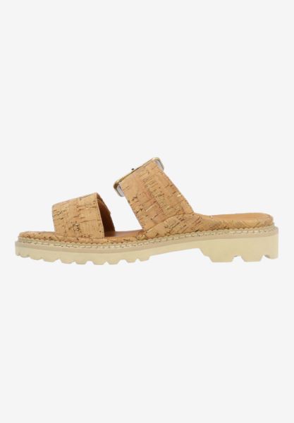 L'amour Des Pieds NEW ARRIVALS Dalbir NATURAL/GOLD CORK