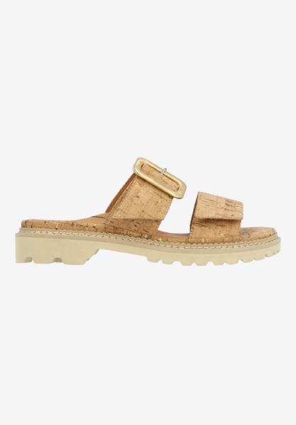 L'amour Des Pieds NEW ARRIVALS Dalbir NATURAL/GOLD CORK