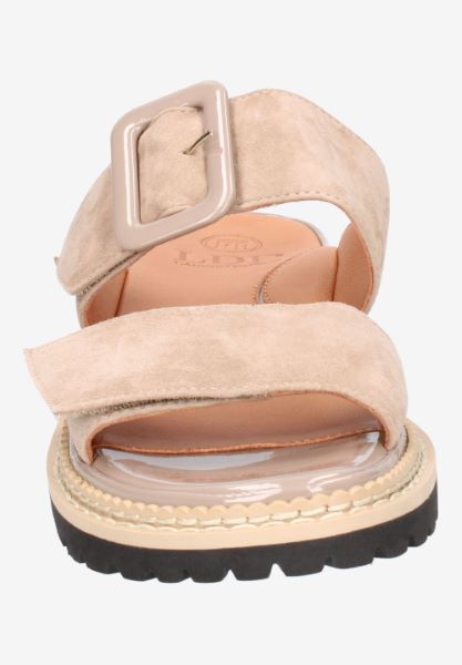 L'amour Des Pieds NEW ARRIVALS Dalbir TAUPE KID SUEDE