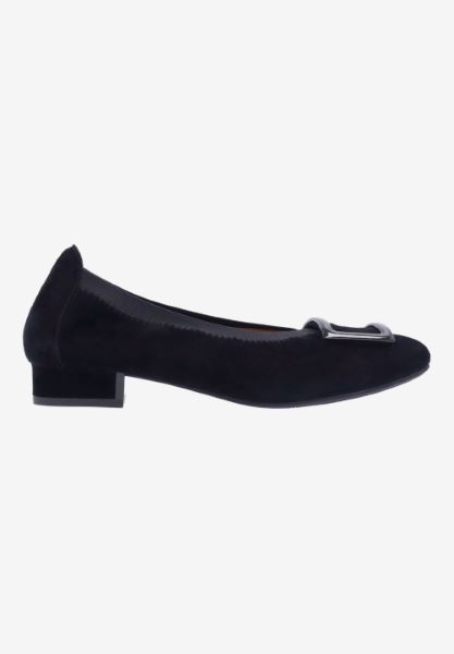 L'amour Des Pieds NEW ARRIVALS Floella BLACK KIDSUEDE