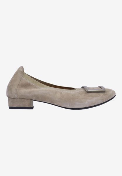 L'amour Des Pieds NEW ARRIVALS Floella DK. TAUPE KIDSUEDE