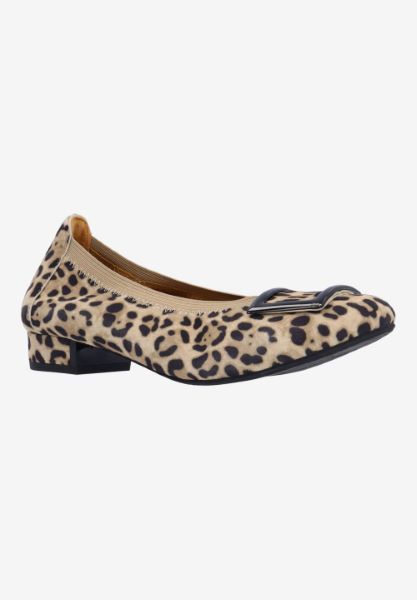 l'amour des pieds NEW ARRIVALS Floella TAN/BLACK ANIMAL PRINT
