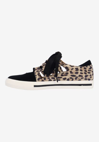 L'amour Des Pieds NEW ARRIVALS Kanav TAN/BLACK ANIMAL PRINT/SUEDE