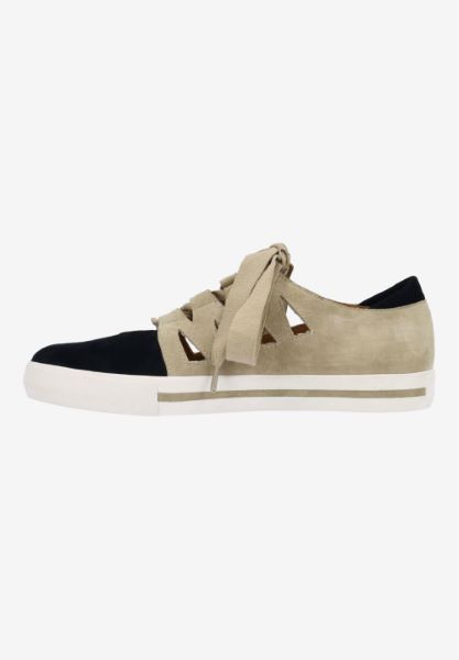 L'amour Des Pieds NEW ARRIVALS Kanav TAUPE/BLACK KIDSUEDE