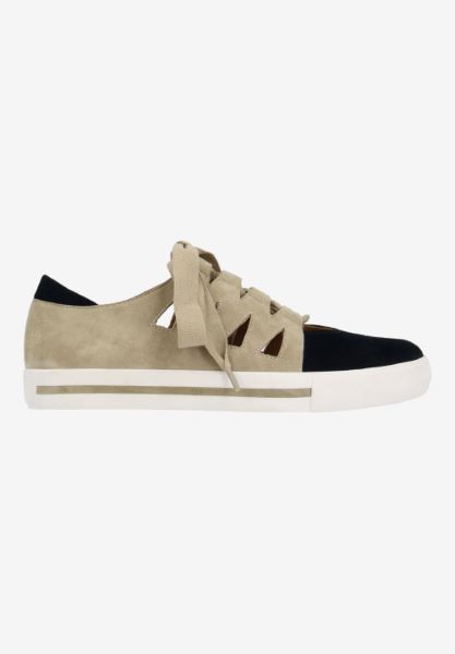 L'amour Des Pieds NEW ARRIVALS Kanav TAUPE/BLACK KIDSUEDE