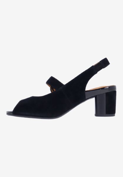 L'amour Des Pieds NEW ARRIVALS Merryn BLACK KIDSUEDE