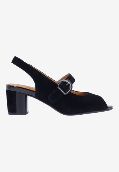 L'amour Des Pieds NEW ARRIVALS Merryn BLACK KIDSUEDE