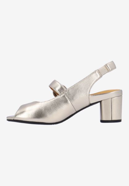 L'amour Des Pieds NEW ARRIVALS Merryn CHAMPAGNE MET. NAPPA