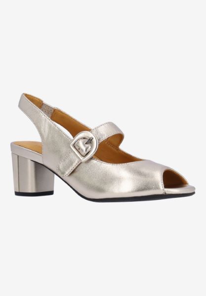 l'amour des pieds NEW ARRIVALS Merryn CHAMPAGNE MET. NAPPA