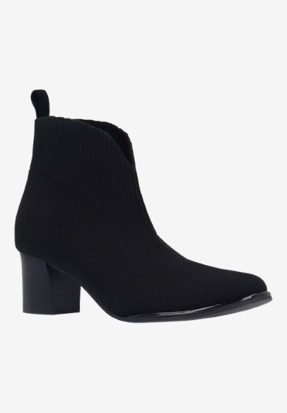 l'amour des pieds NEW ARRIVALS Phinn BLACK STRETCH KNIT