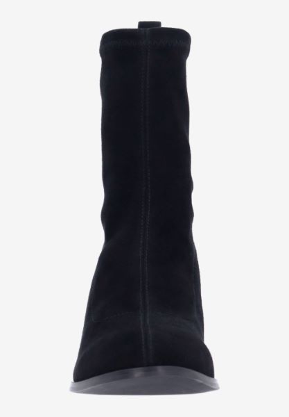 L'amour Des Pieds NEW ARRIVALS Picarus BLACK STRETCH SUEDE