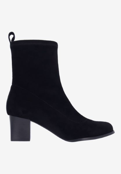 L'amour Des Pieds NEW ARRIVALS Picarus BLACK STRETCH SUEDE
