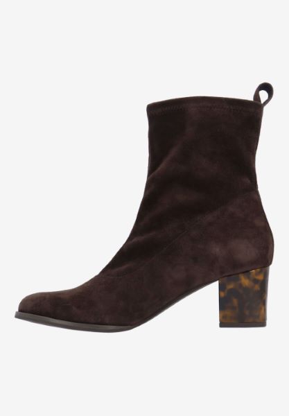 L'amour Des Pieds NEW ARRIVALS Picarus CHOCOLATE STRETCH SUEDE