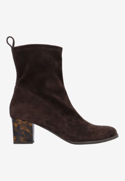 L'amour Des Pieds NEW ARRIVALS Picarus CHOCOLATE STRETCH SUEDE