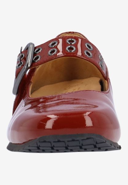 L'amour Des Pieds NEW ARRIVALS Tanzy CRANBERRY PATENT LEATHER